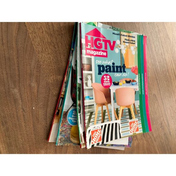 Lot of 6 HGTV Magazines | Home Decorating, Design Trends, DIY & Lifestyle - Picture 8 of 8